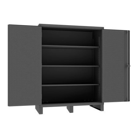 Durham Mfg Heavy Duty Pegboard Cabinet 12-Gauge 60-3/16W x 30-1/16D x 78H HDCP306078-3S95-D834